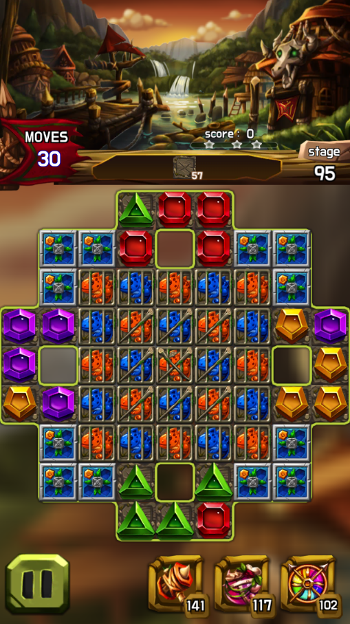 Screenshot of Jewel Amazon : Match 3 Puzzle