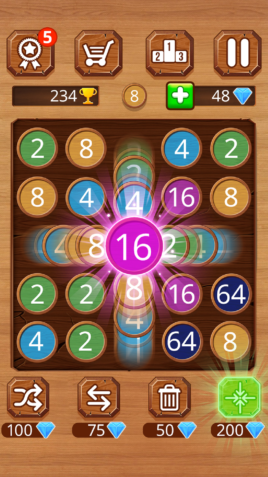 248 Deluxe : Wooden edition Game Screenshot