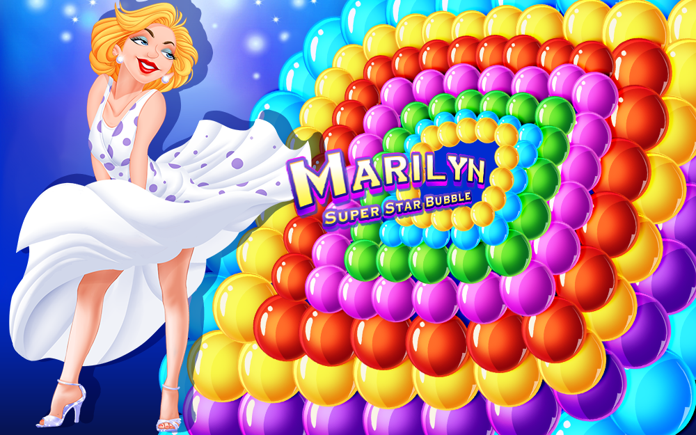 Marilyn Super Star Bubble Game Screenshot