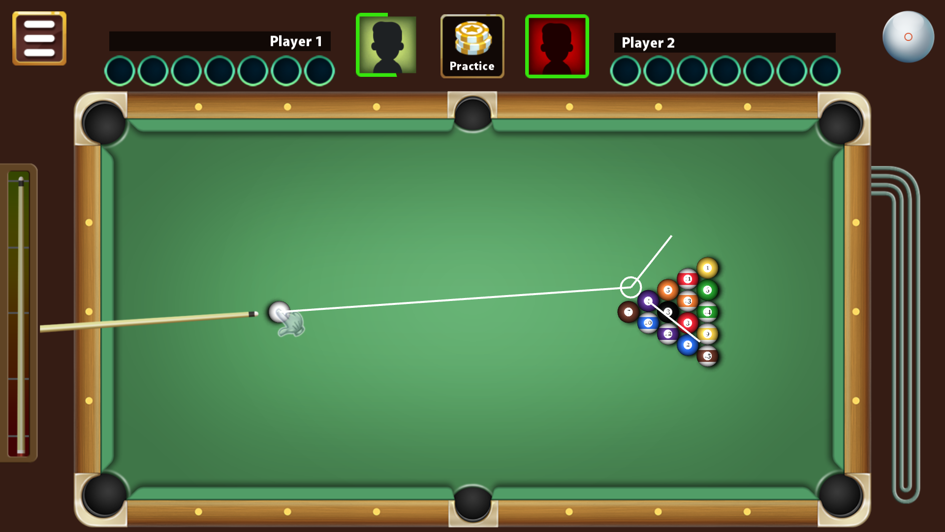 Screenshot 1 of 8 Ball Billiards 