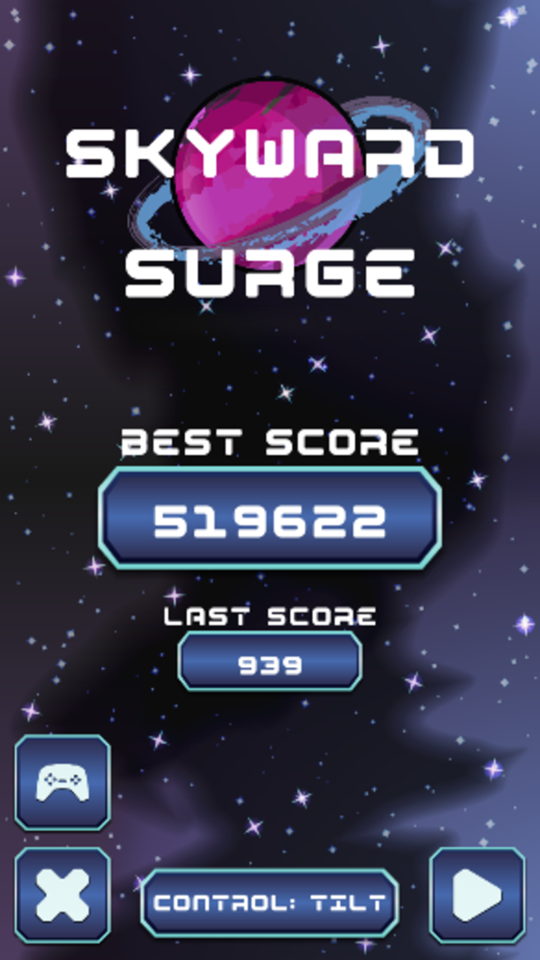 Skyward Surge: Space Adventure Game Screenshot