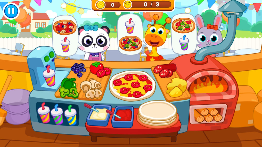 Screenshot of Pizzeria for kids