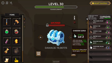 Treasure Chest Clicker Game Screenshot