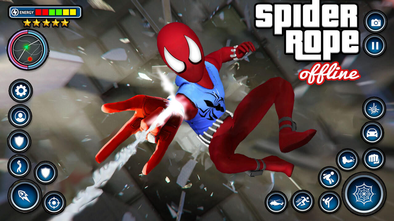 Spider Rope : Amazing Battle 게임 스크린샷