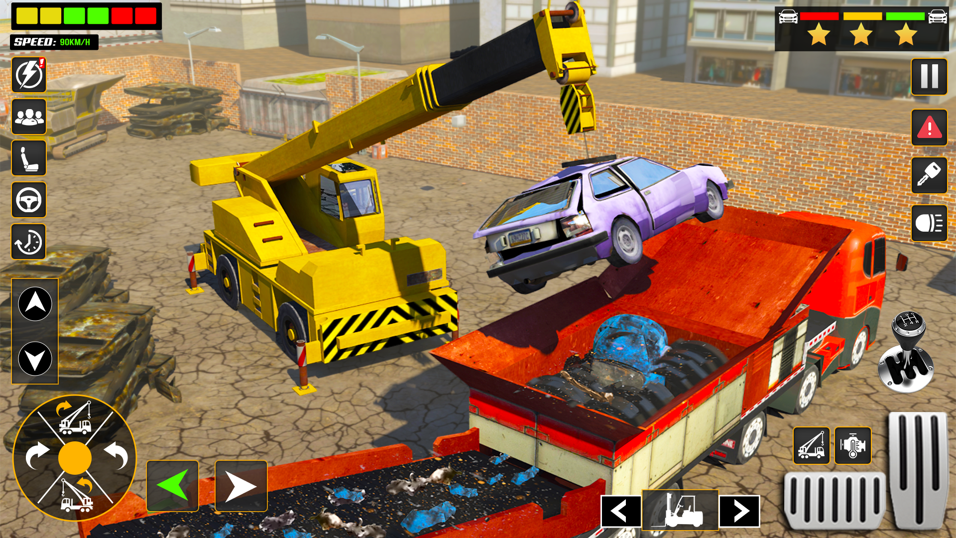 Ảnh chụp màn hình Car Crusher Excavator Games 3d
