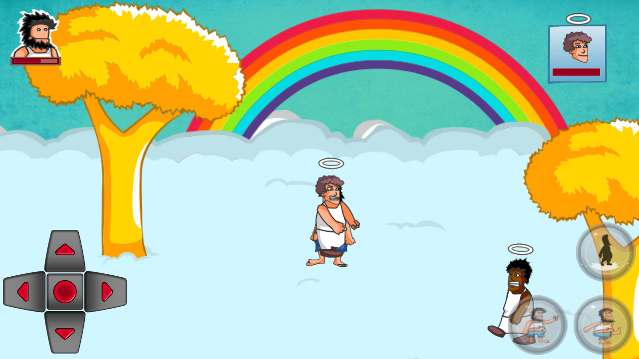 Homeless Guy - Fight in Heaven Game Screenshot