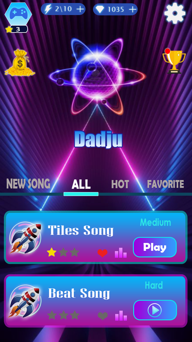 Dadju Tiles Hop Game Screenshot