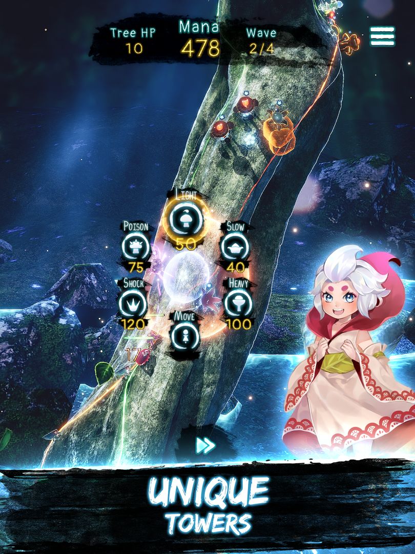 Screenshot of Eri's Forest Tower Defense