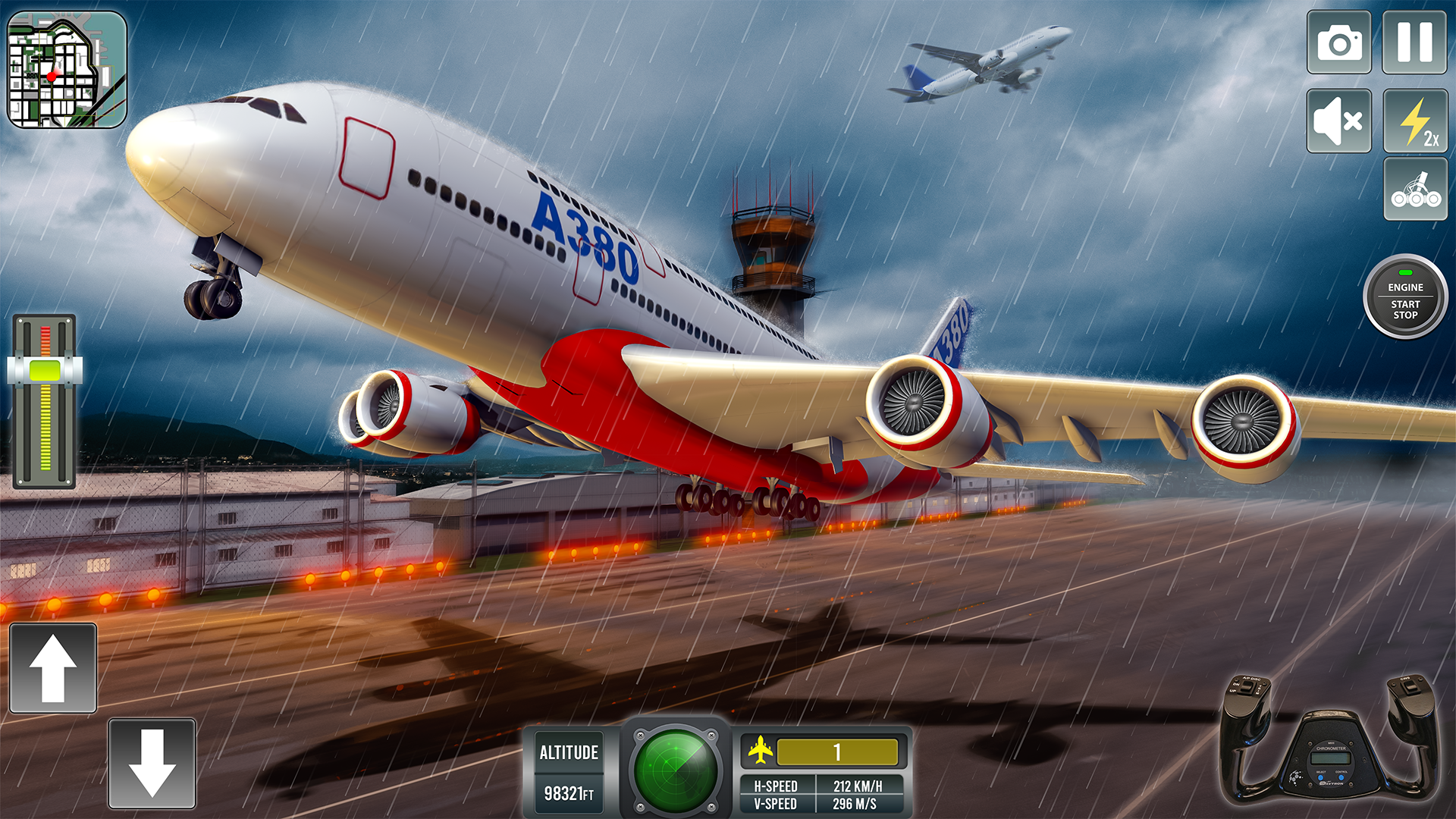 Cuplikan Layar Game Real Airplane Flying Pilot Sim