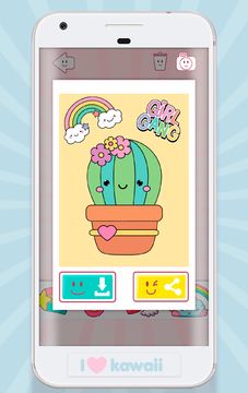 Kawaii Coloring Book Game Screenshot