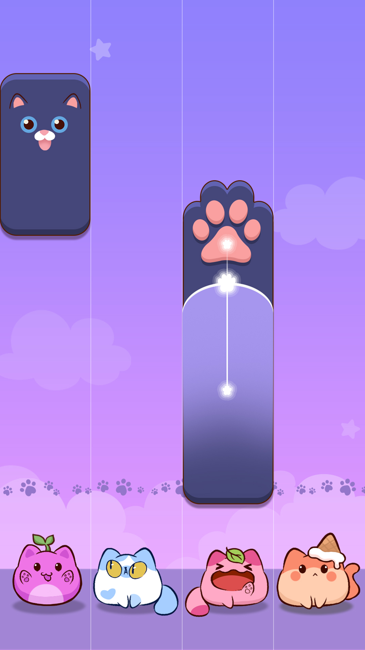 Cat Tiles: Cute Piano Game Game Screenshot