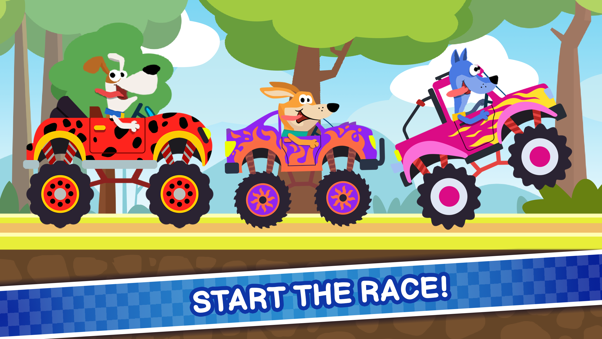 Screenshot of Monster Truck! Kids Racer Game