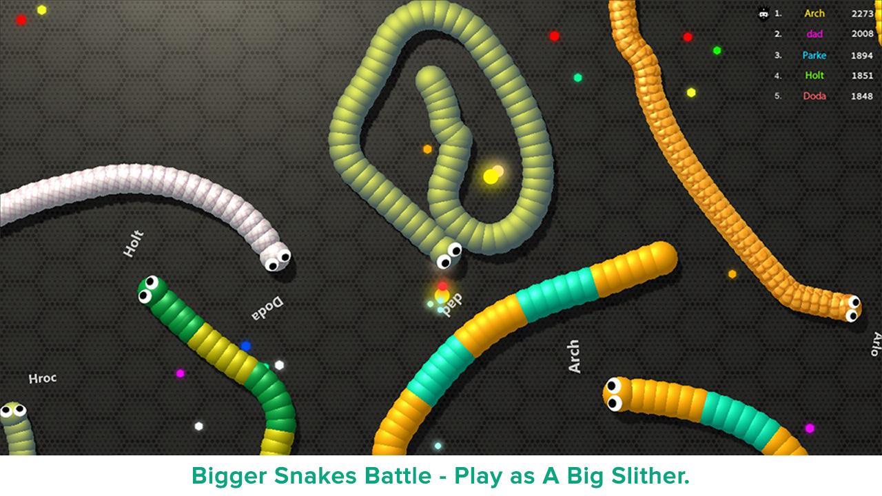Slithering Snake.io Game Screenshot