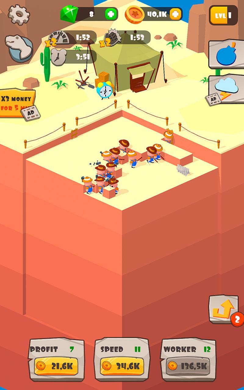 Screenshot of Idle Archeology Tycoon
