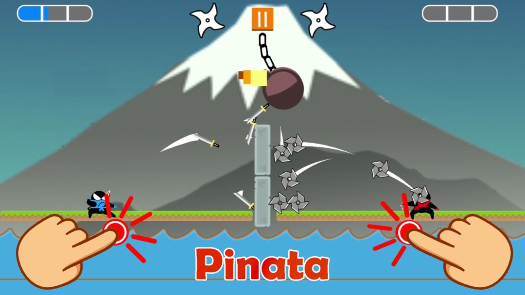 Screenshot of Jumping Ninja Party 2 Player