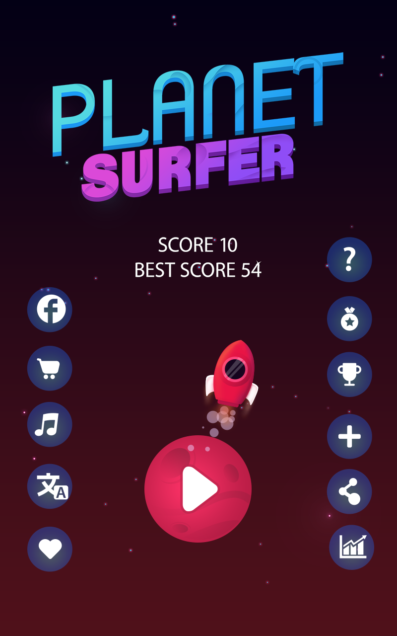 Screenshot 1 of Planet Surfer - เกมจรวด Sp 