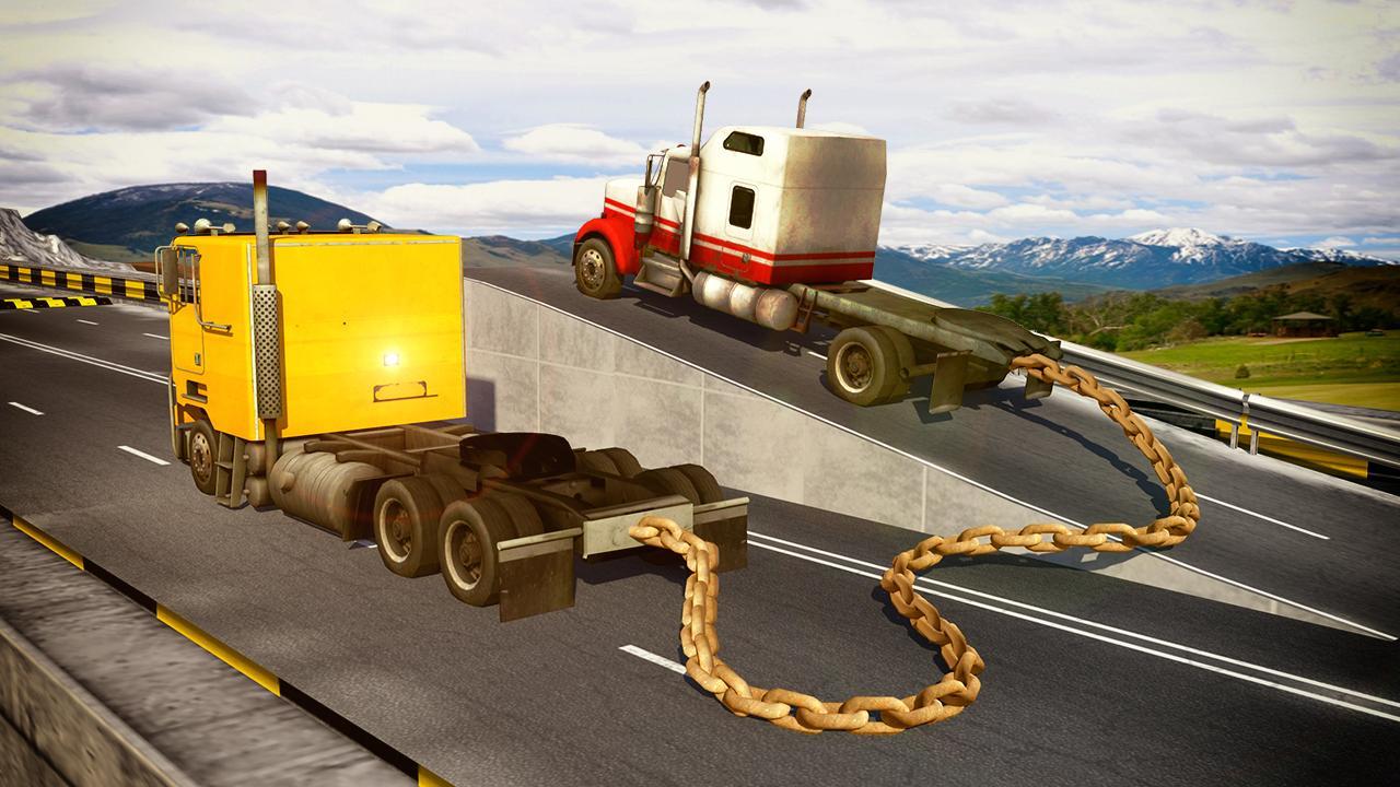 Chained Trucks against Ramp ภาพหน้าจอเกม