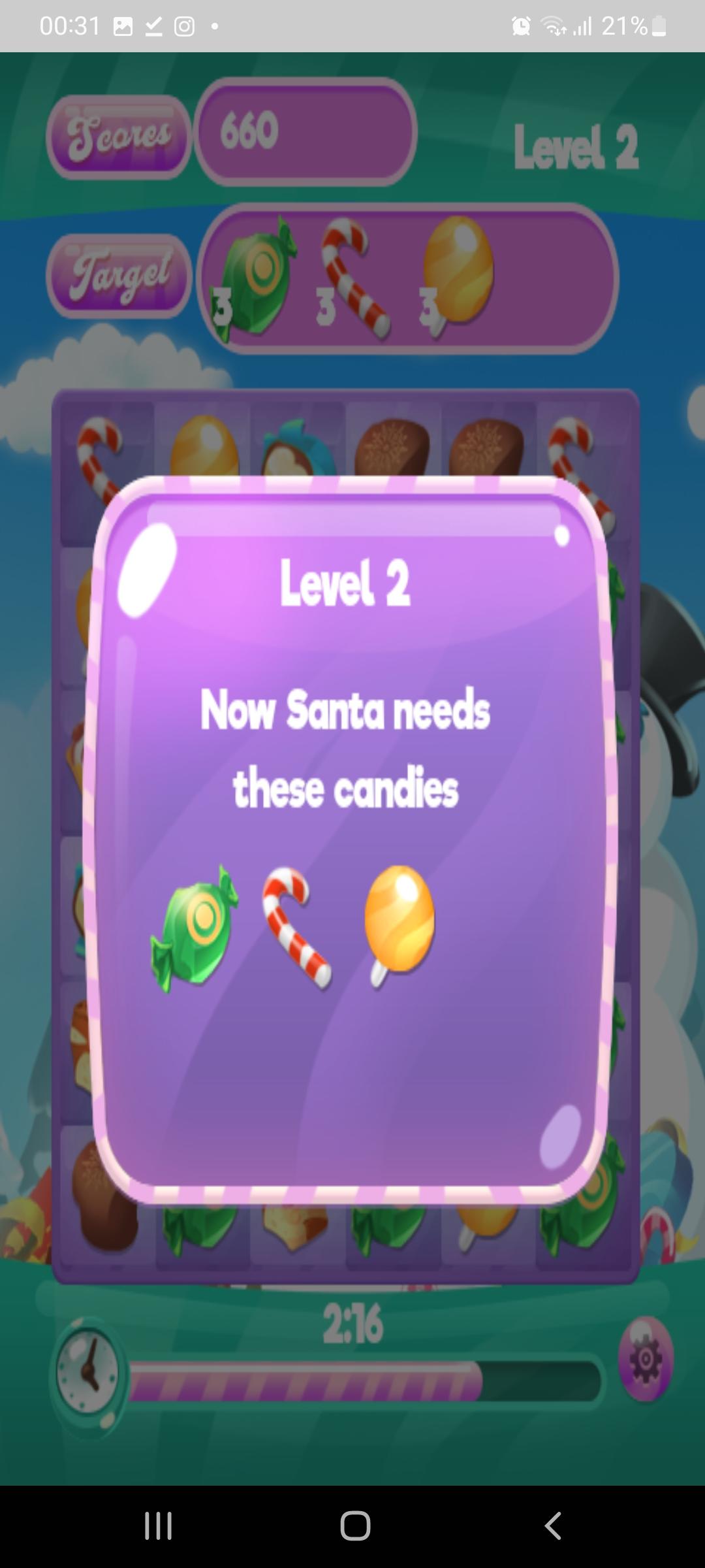 Candy Christmas 게임 스크린샷