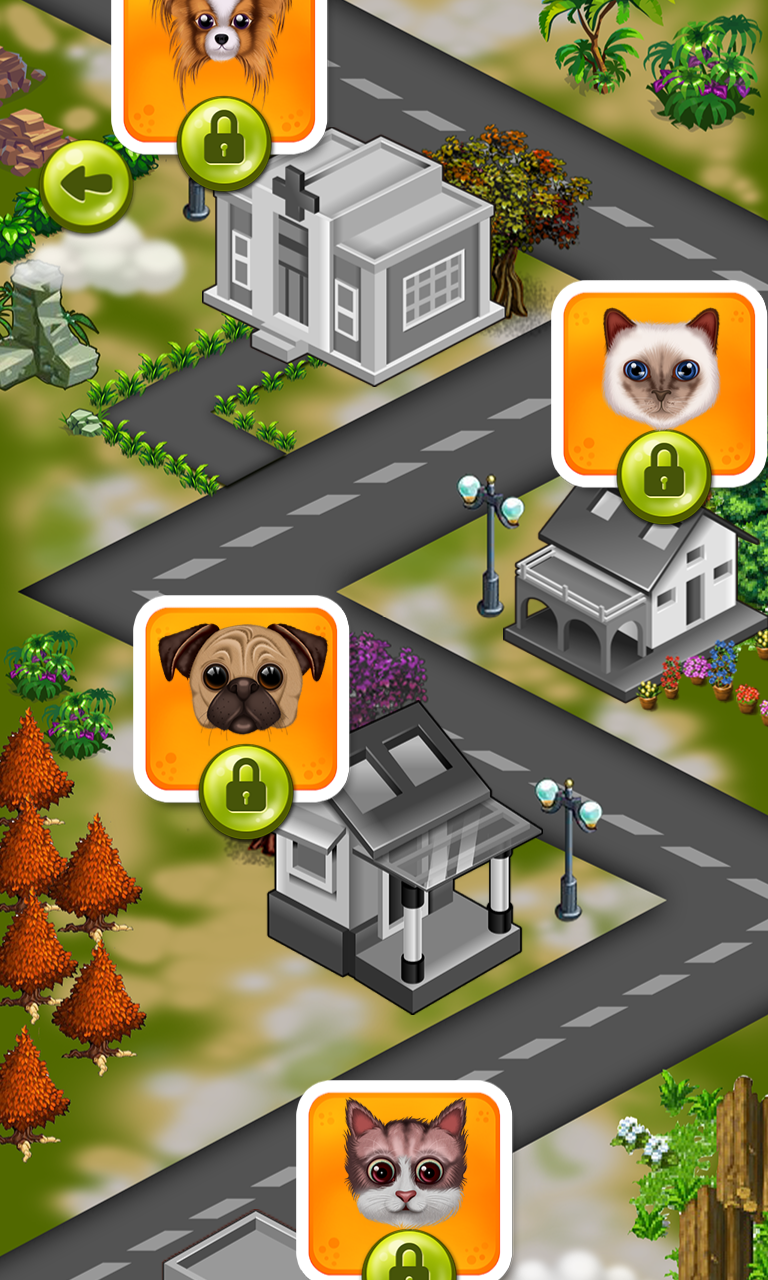 Screenshot of Wash and Treat Pets Kids Game