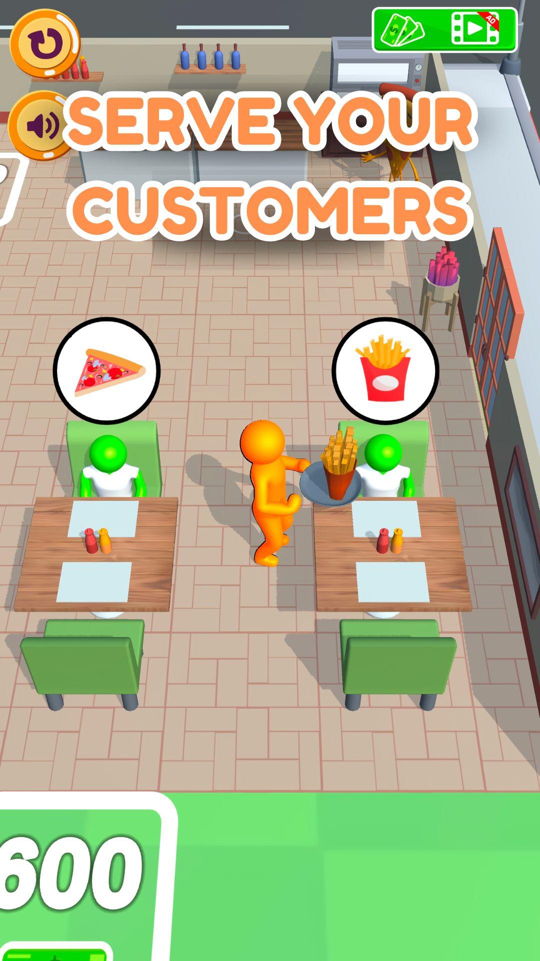 Food Rush: Restaurant Tycoon Game Screenshot