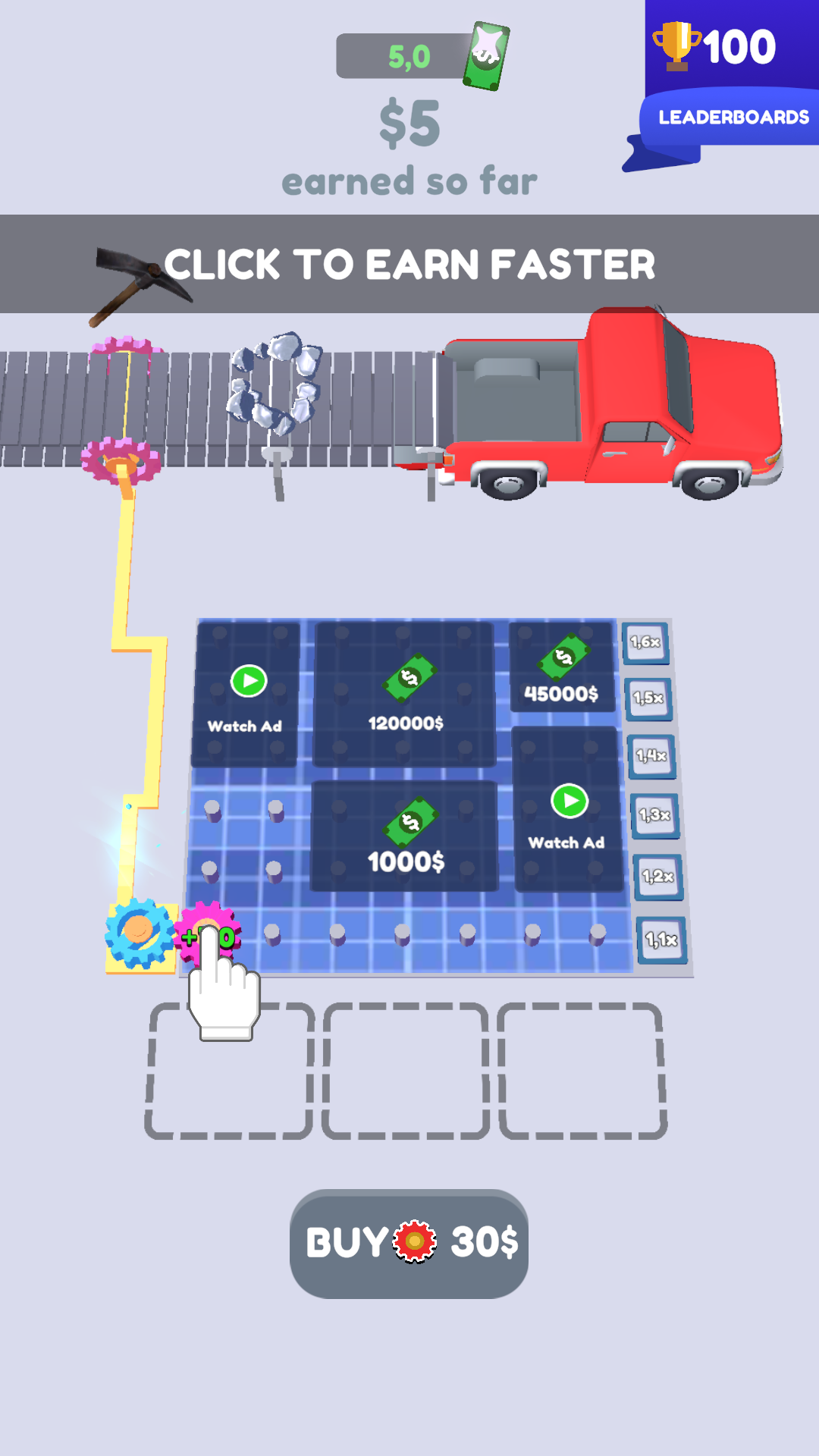 Gears Idle Hero Game Screenshot