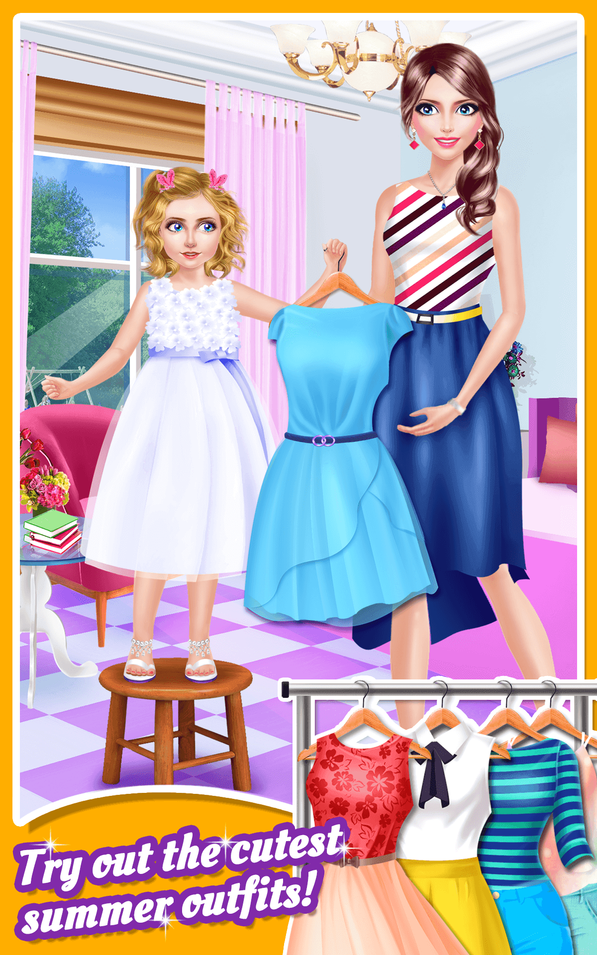Mommy & Girl Family Fun Salon Game Screenshot