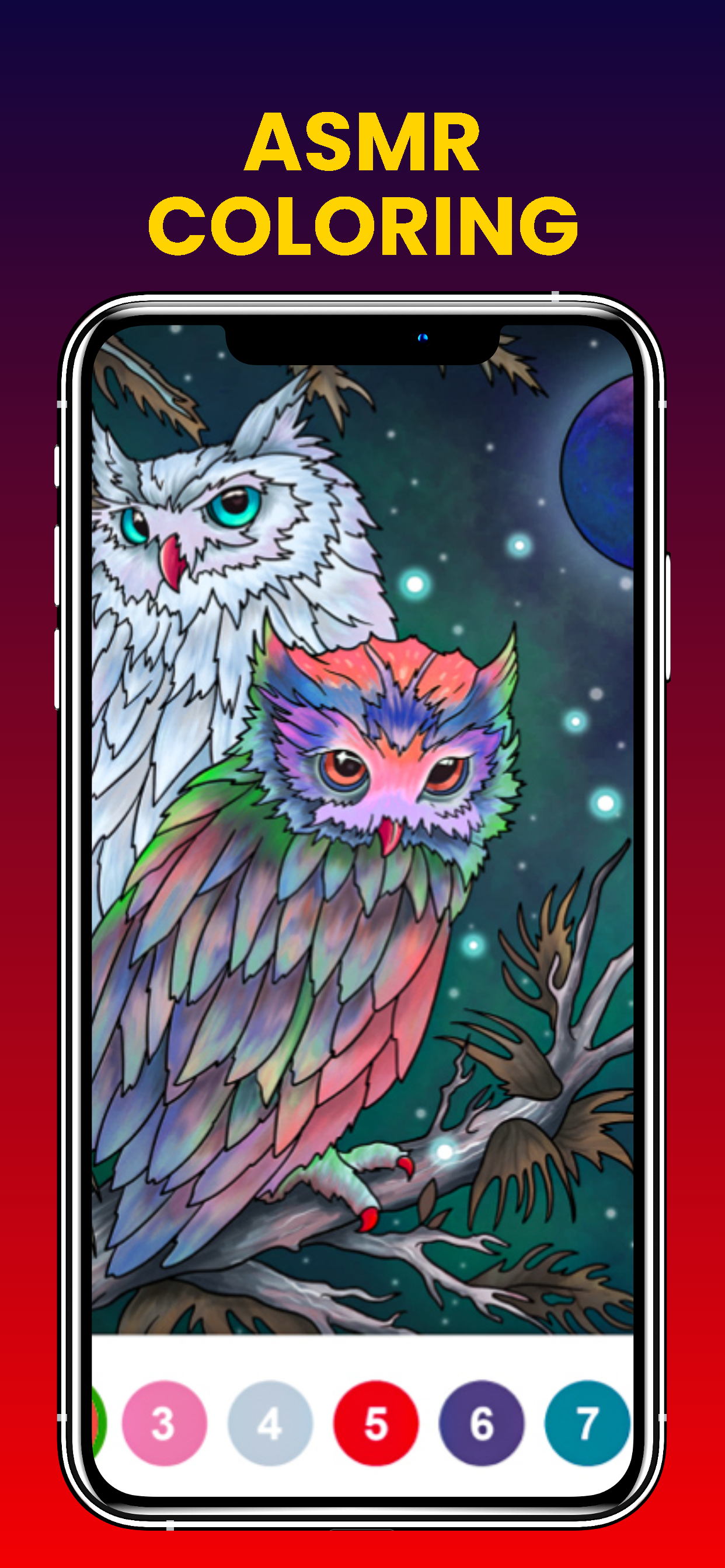 ASMR Coloring Book by Number ゲームのスクリーンショット