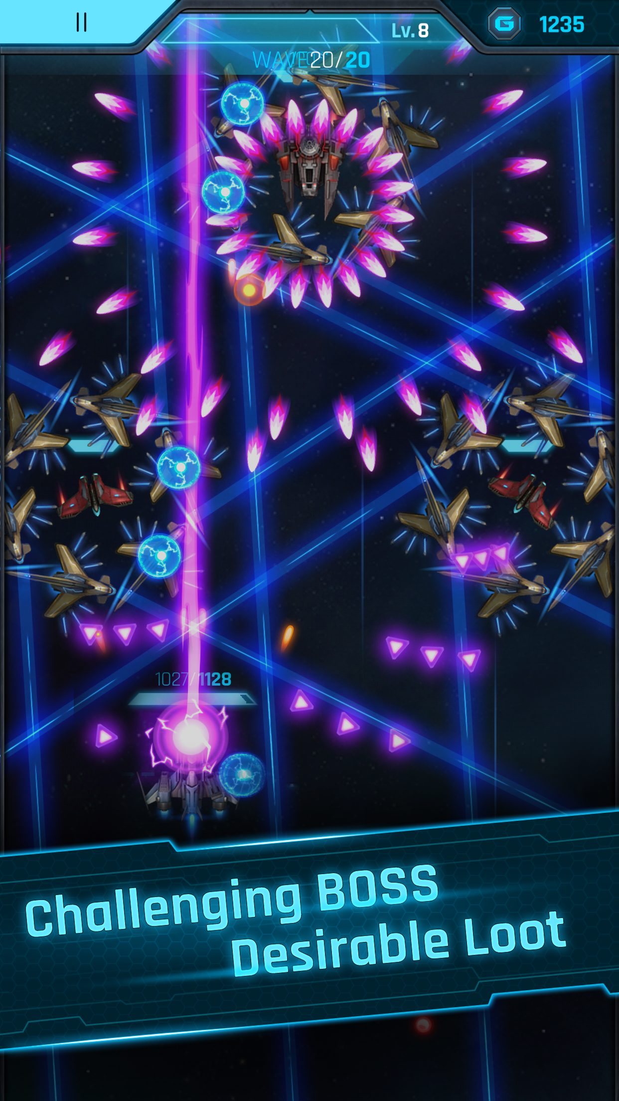 Captura de Tela do Jogo Galaxy Raid