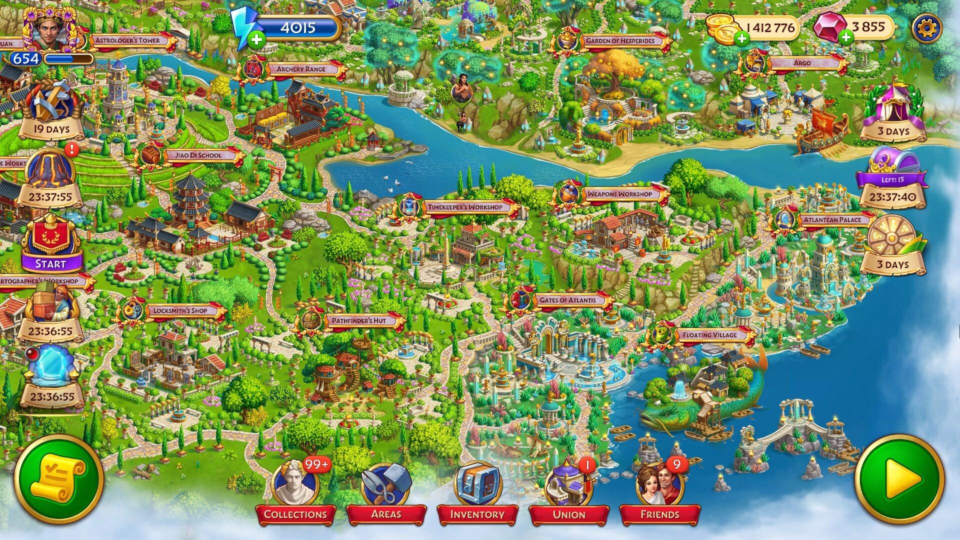 Emperor of Mahjong: Match Mahjong Tiles, Build Your City! 게임 스크린샷