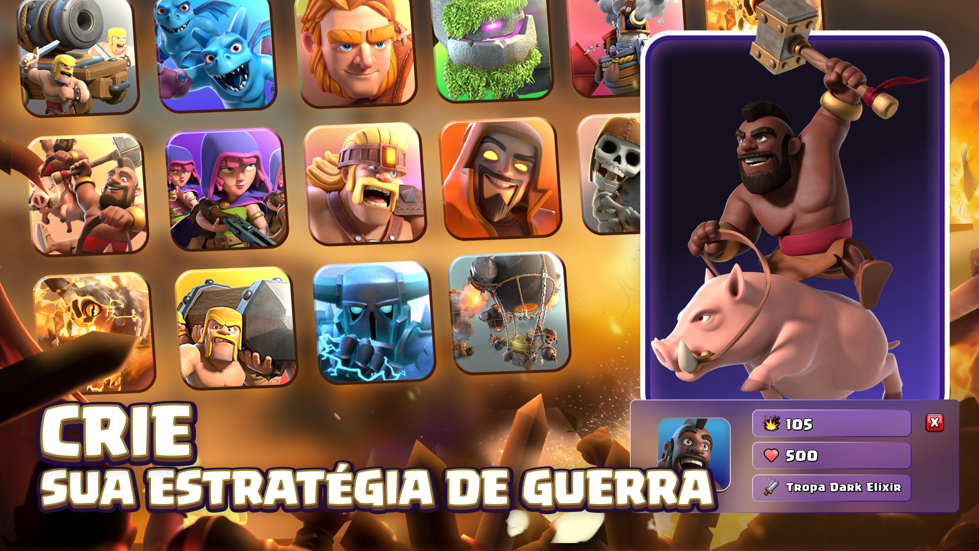 Captura de Tela do Jogo Clash of Clans
