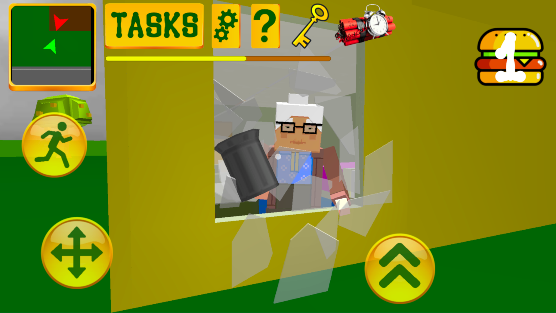 Granny Blocky Neighbor. Craft Escape Game Screenshot