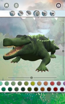 Dinosaurs 3D Coloring Book Game Screenshot