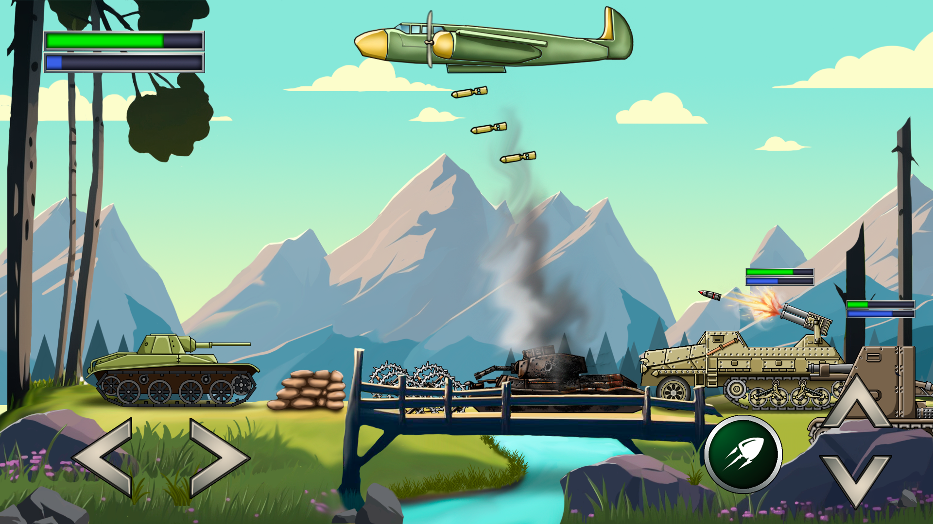 Screenshot 5 of Tank Fury: Boss Battle 2D 