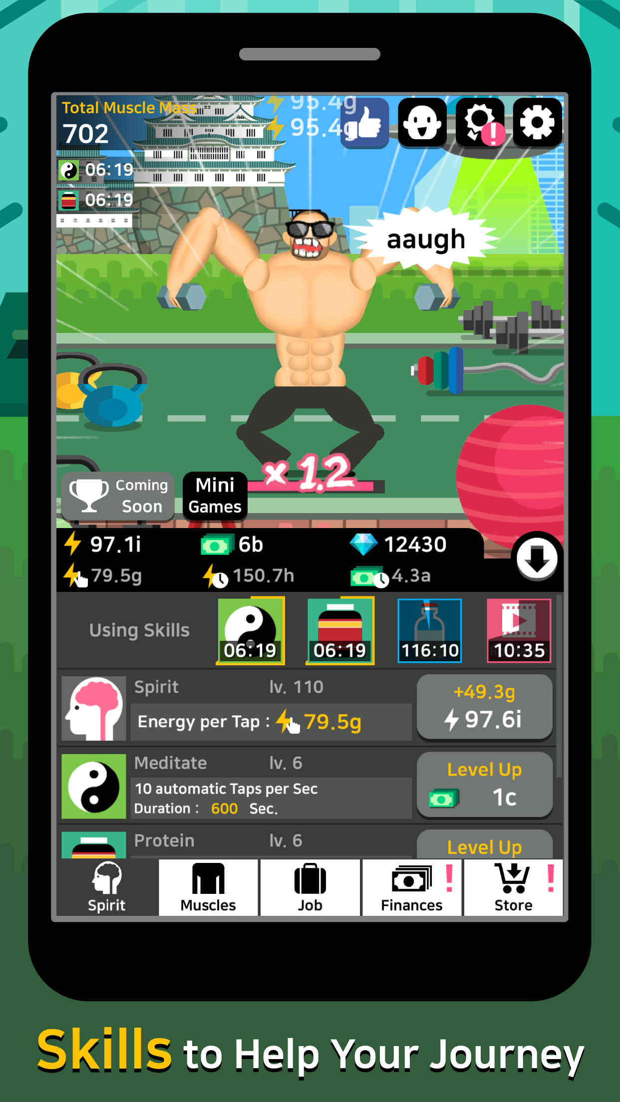 Muscle King - Crazy bodyweight Game Screenshot