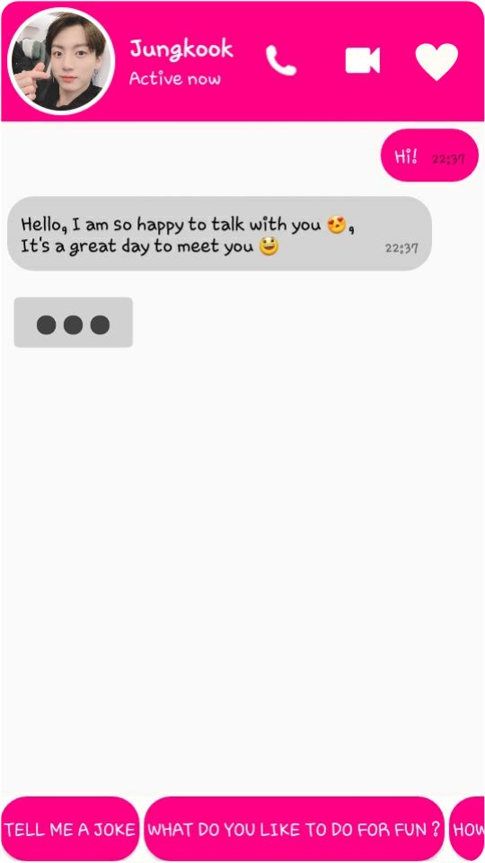 BTS Messenger 2019 😍Jungkook 😍 screenshot game