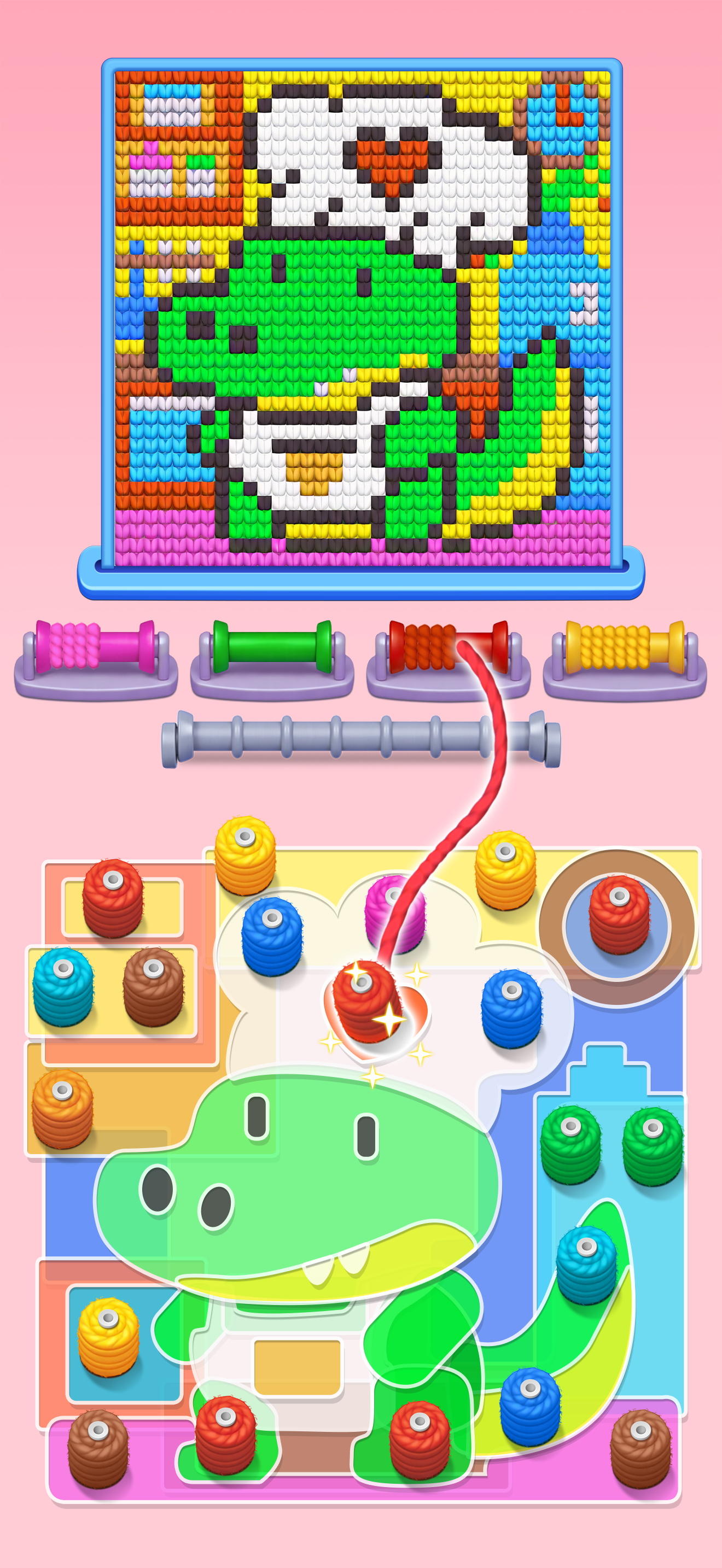 Color Wool Screw Game Screenshot