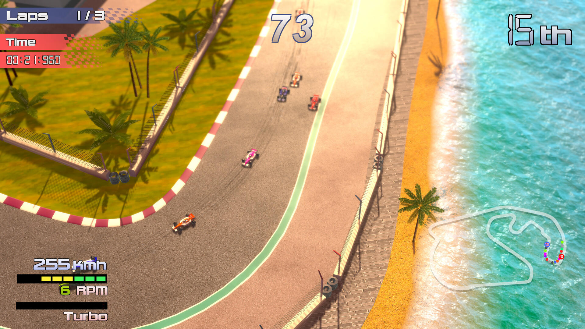 Screenshot of Grand Prix Rock 'N Racing