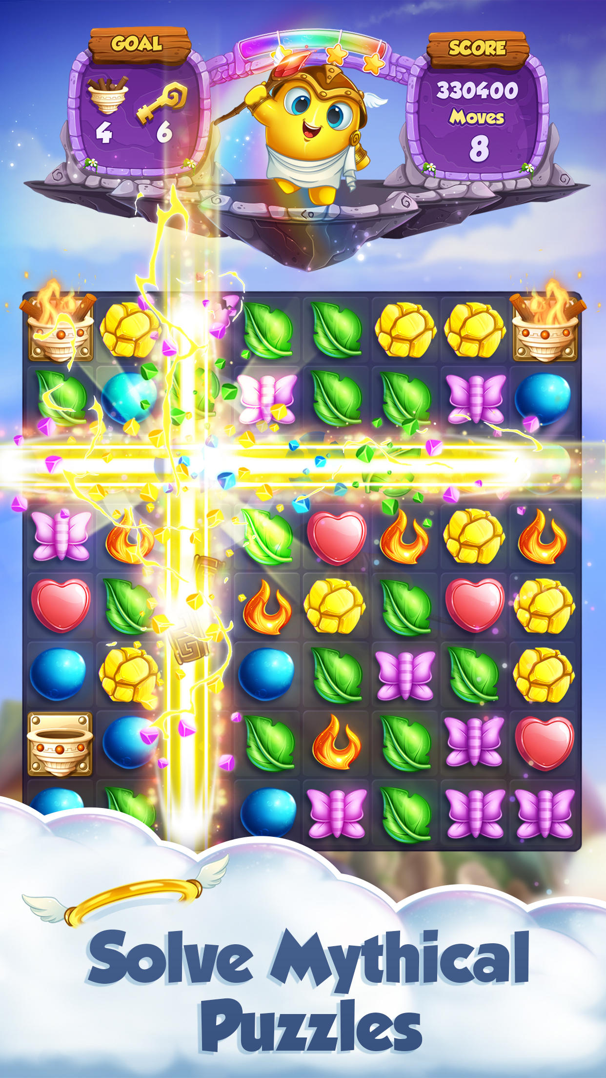 Puzzle Gods Game Screenshot