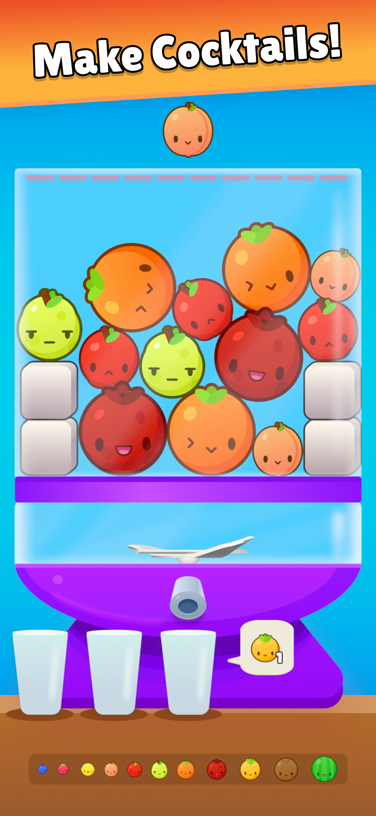 Cocktail Merge Game Screenshot