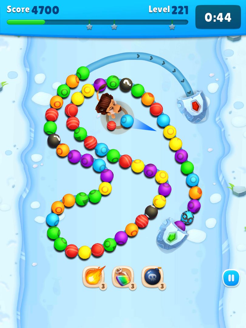 Screenshot of Marble Blast: Shoot Bubbles
