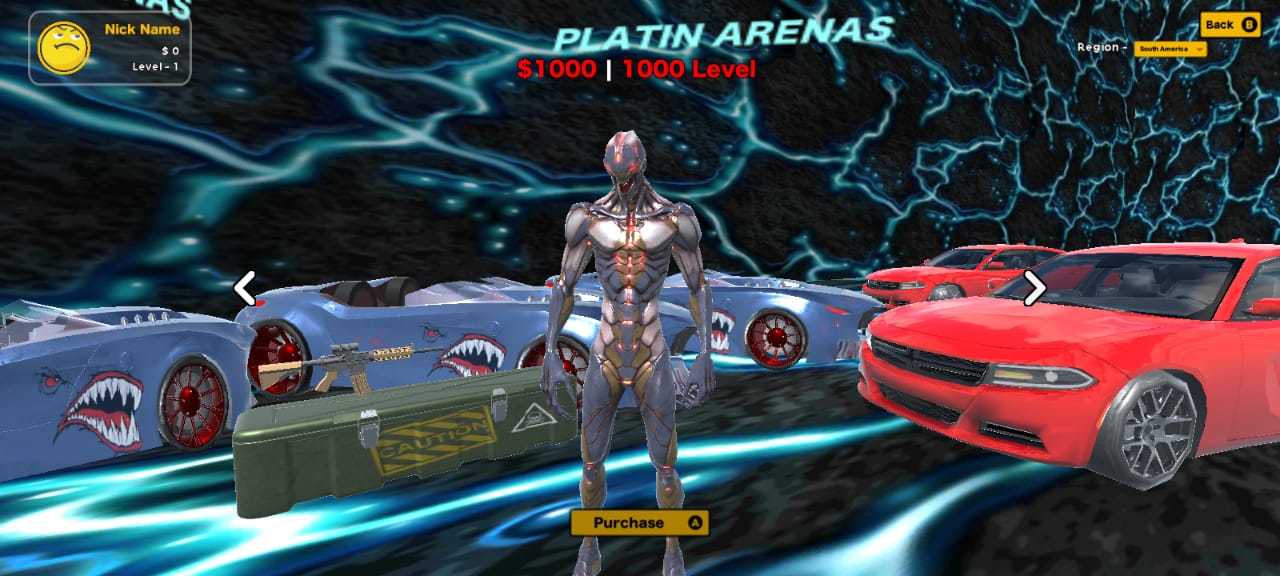 Screenshot of PLATIN Arenas