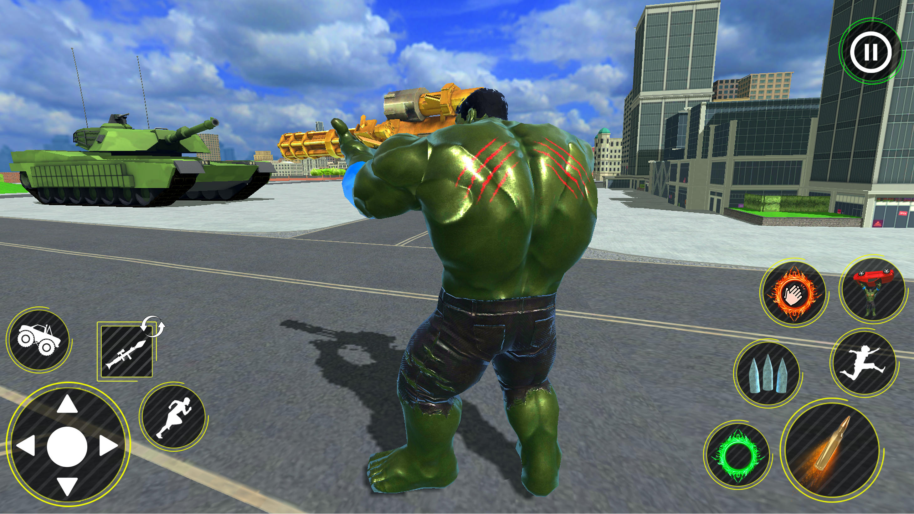 Incredible Monster Hero 3D War Game Screenshot