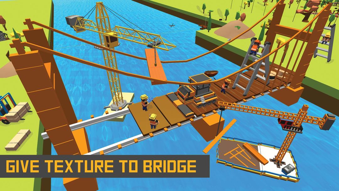 Screenshot of River Railway Bridge Construction Train Games 2017
