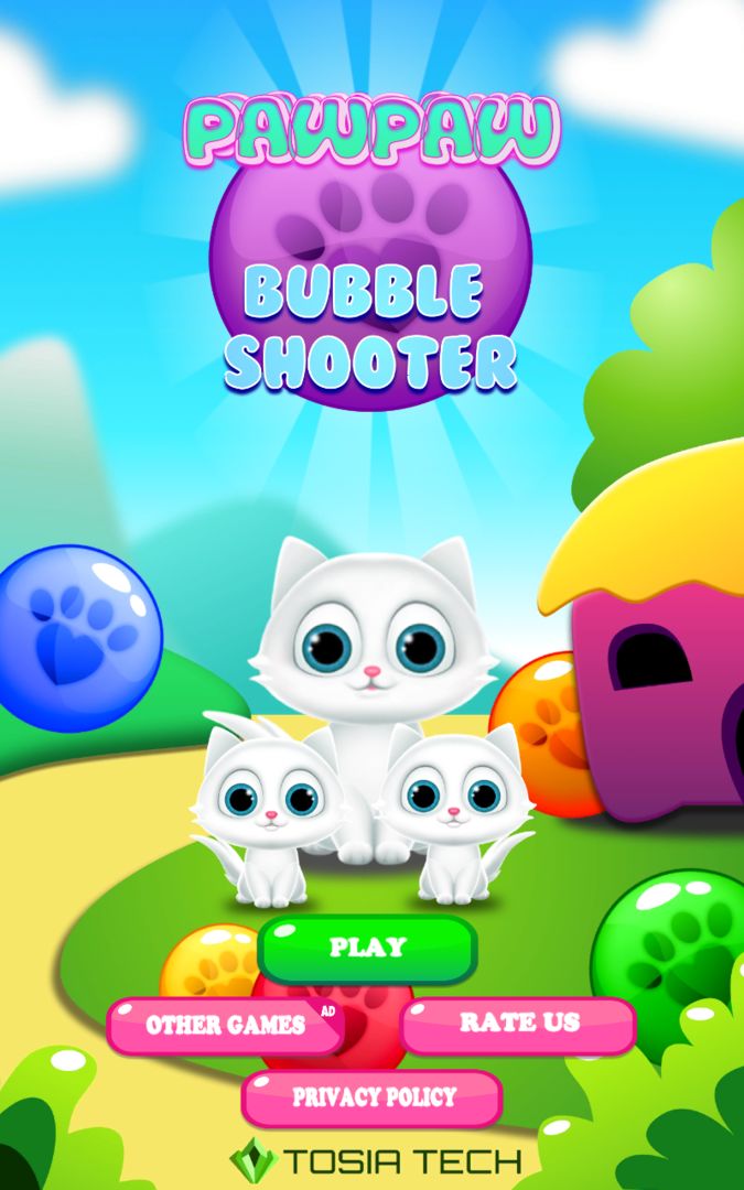 PawPaw Bubble Shooter遊戲截圖