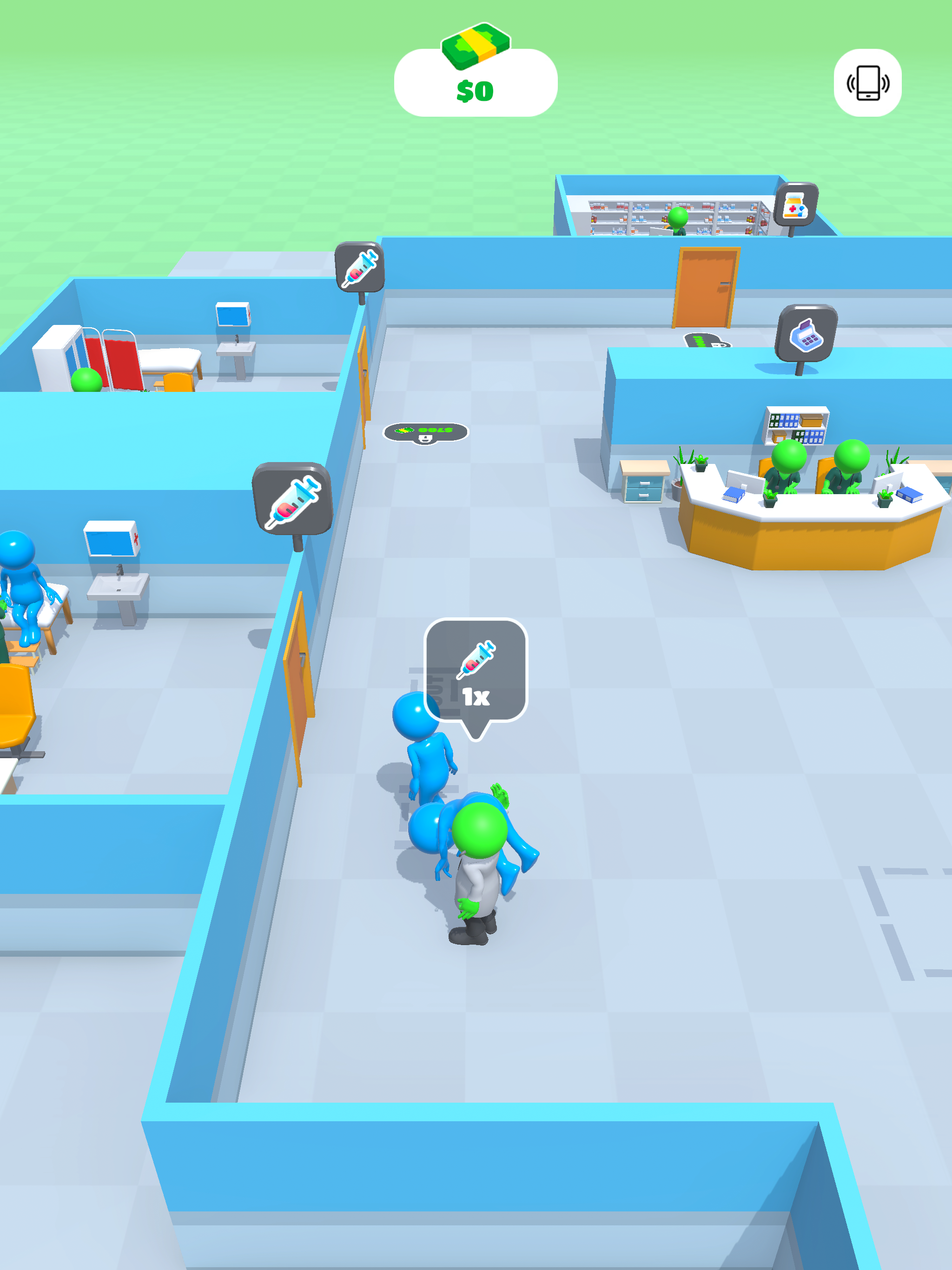Hospital Manager Game Screenshot