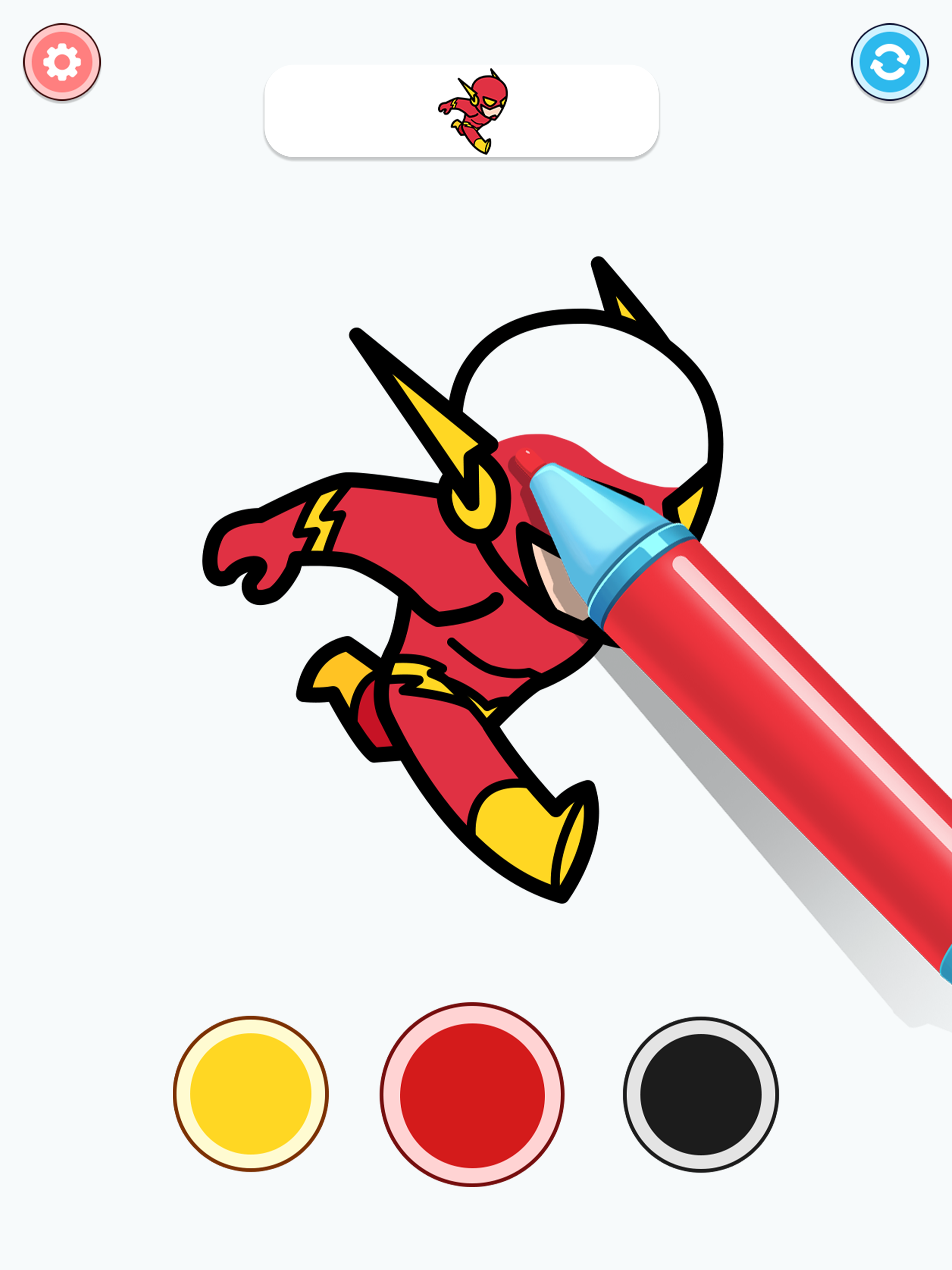 Screenshot of Superhero Coloring : ASMR Book