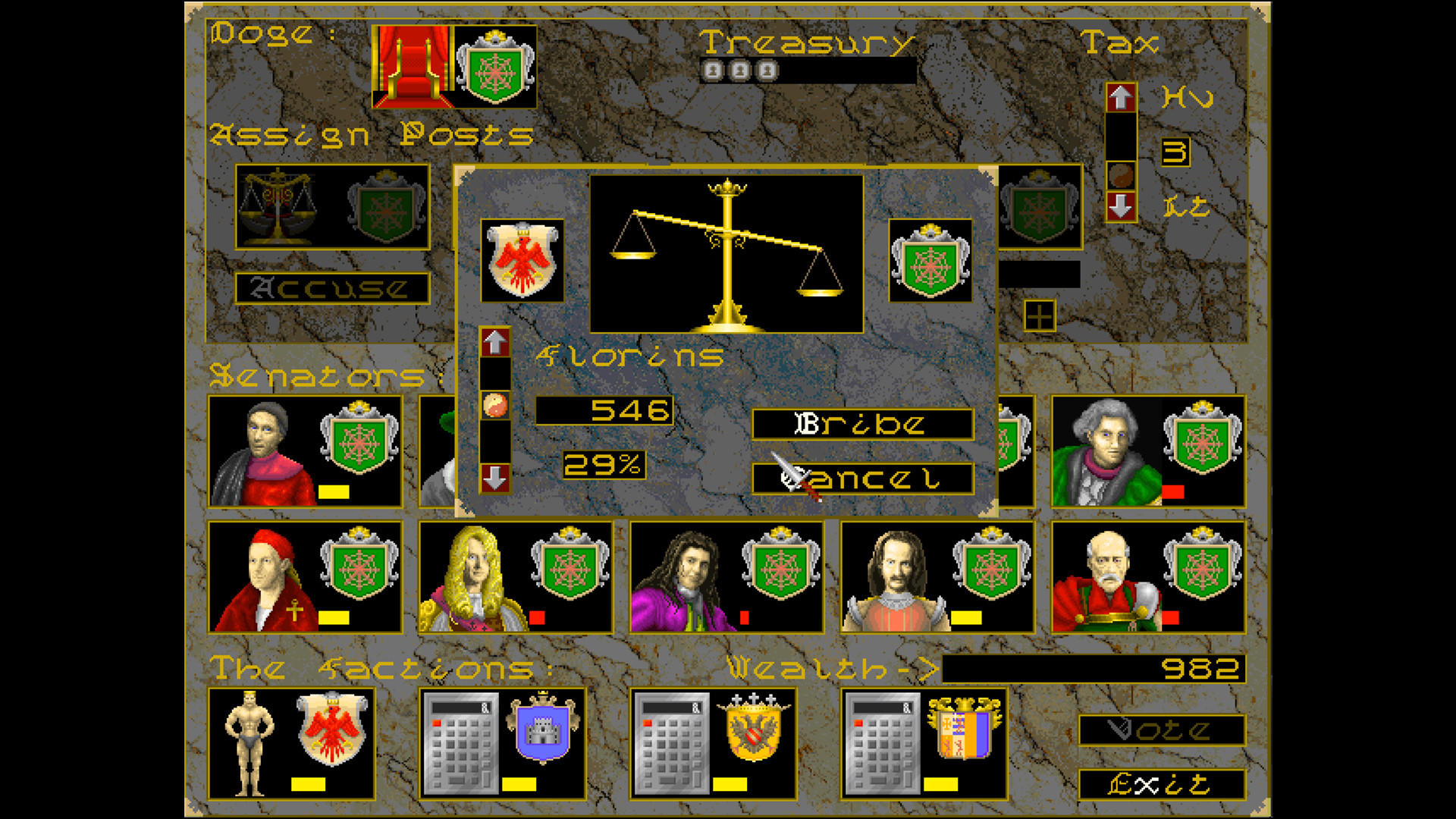 Machiavelli the Prince screenshot game
