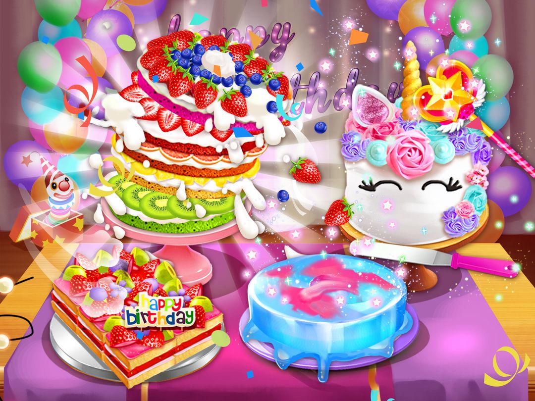 Birthday Cake Baking Design遊戲截圖