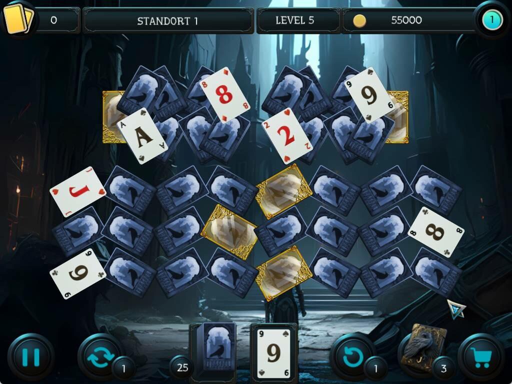 Mystery Solitaire. The Black Raven 4 screenshot game