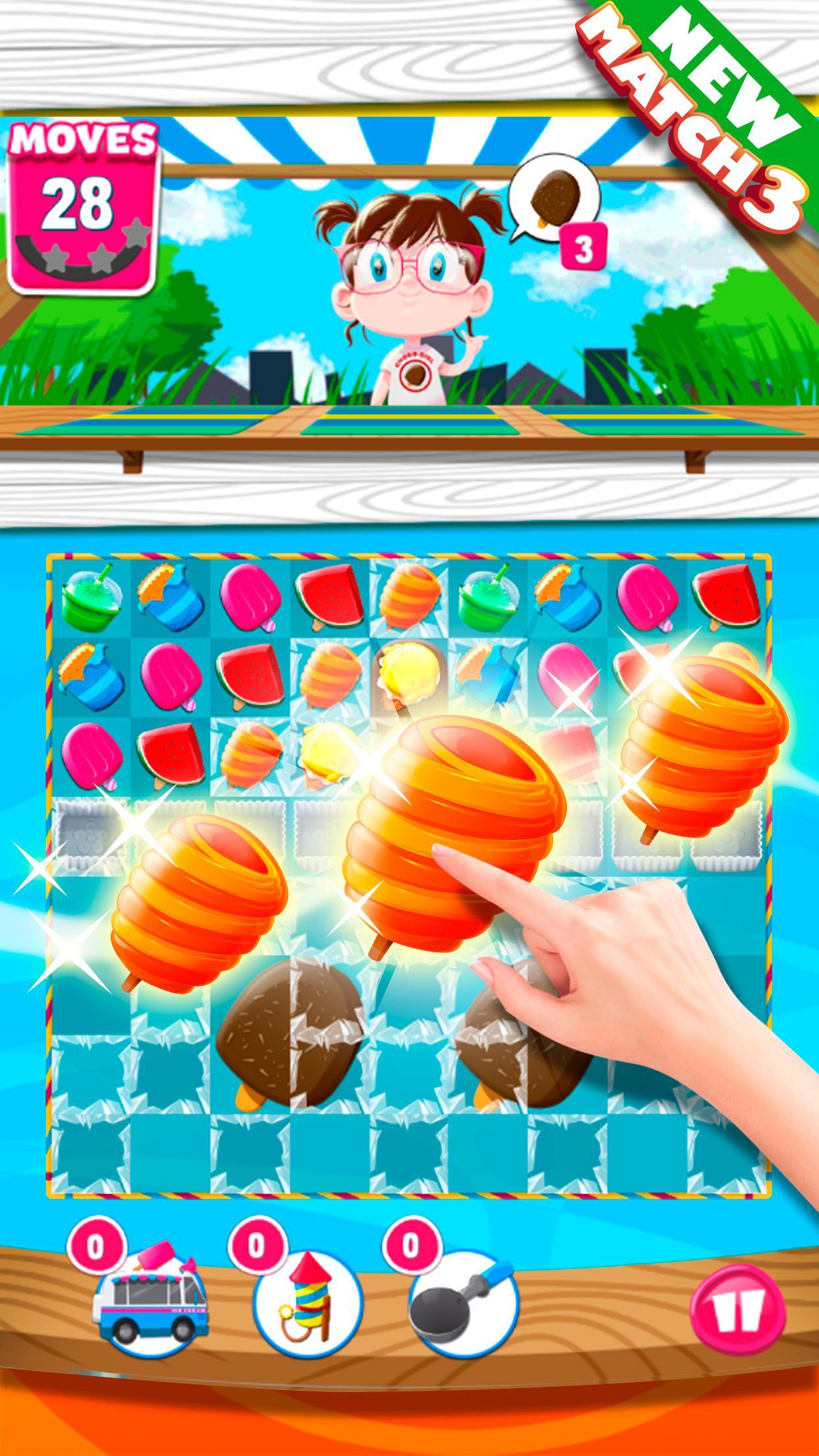Ice Cream Match 3 Puzzle Game Game Screenshot